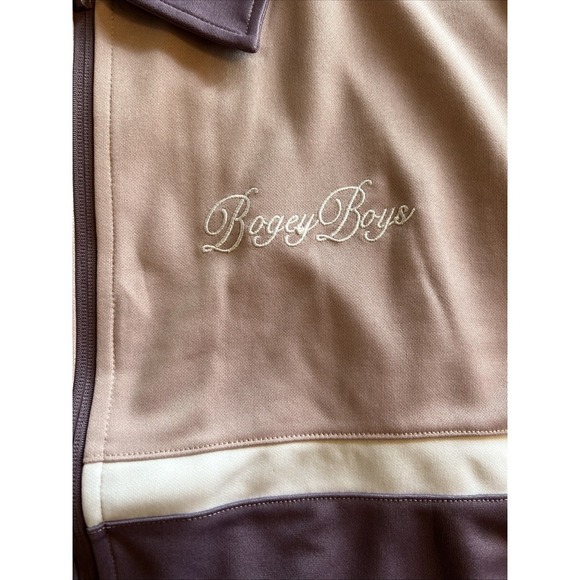 Bogey Boys Tracksuit Jacket Lavender Men Size Small NWOT Golf Polyester - Picture 5 of 10